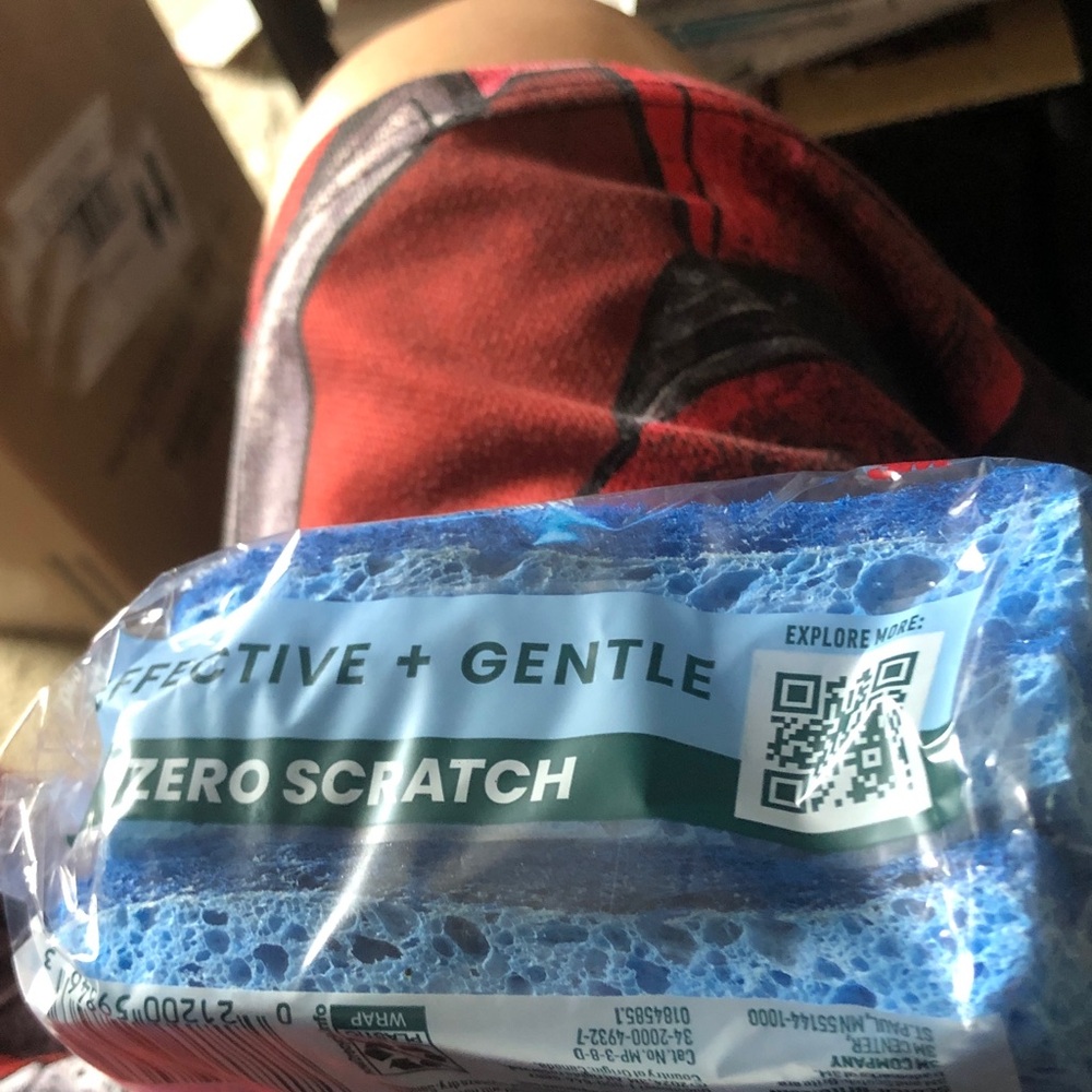 Zero Scratch Scrub Sponge - Blue - Picture 2 of 5